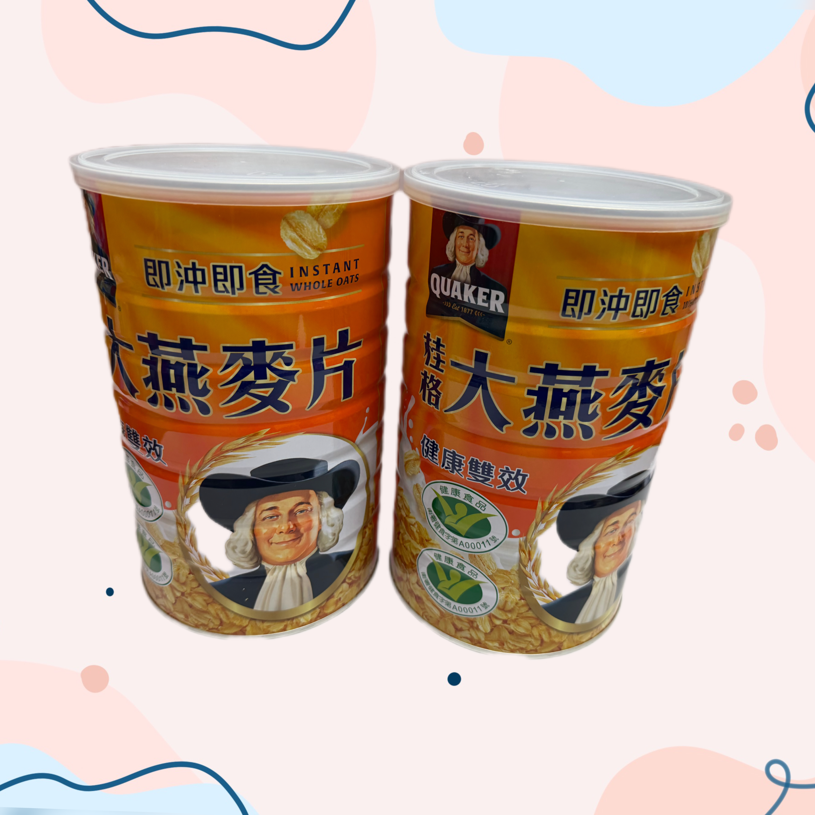 台北院｜桂格即沖即食大燕麥片800公克 2罐組(已普渡)