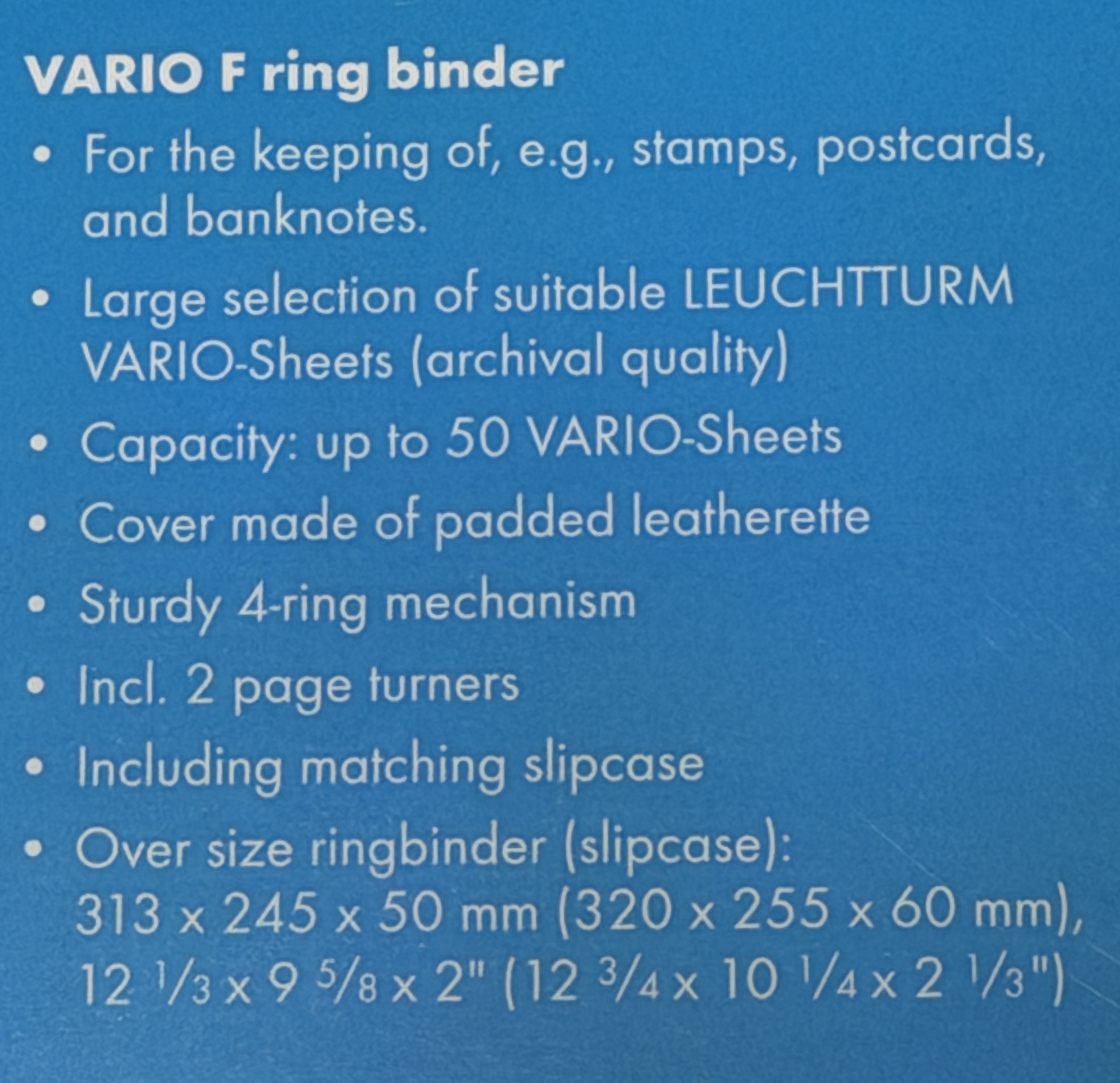 德國燈塔牌 VARIO F Binder, 最多可放50內頁 現時三色可選 (面約交收減25元)