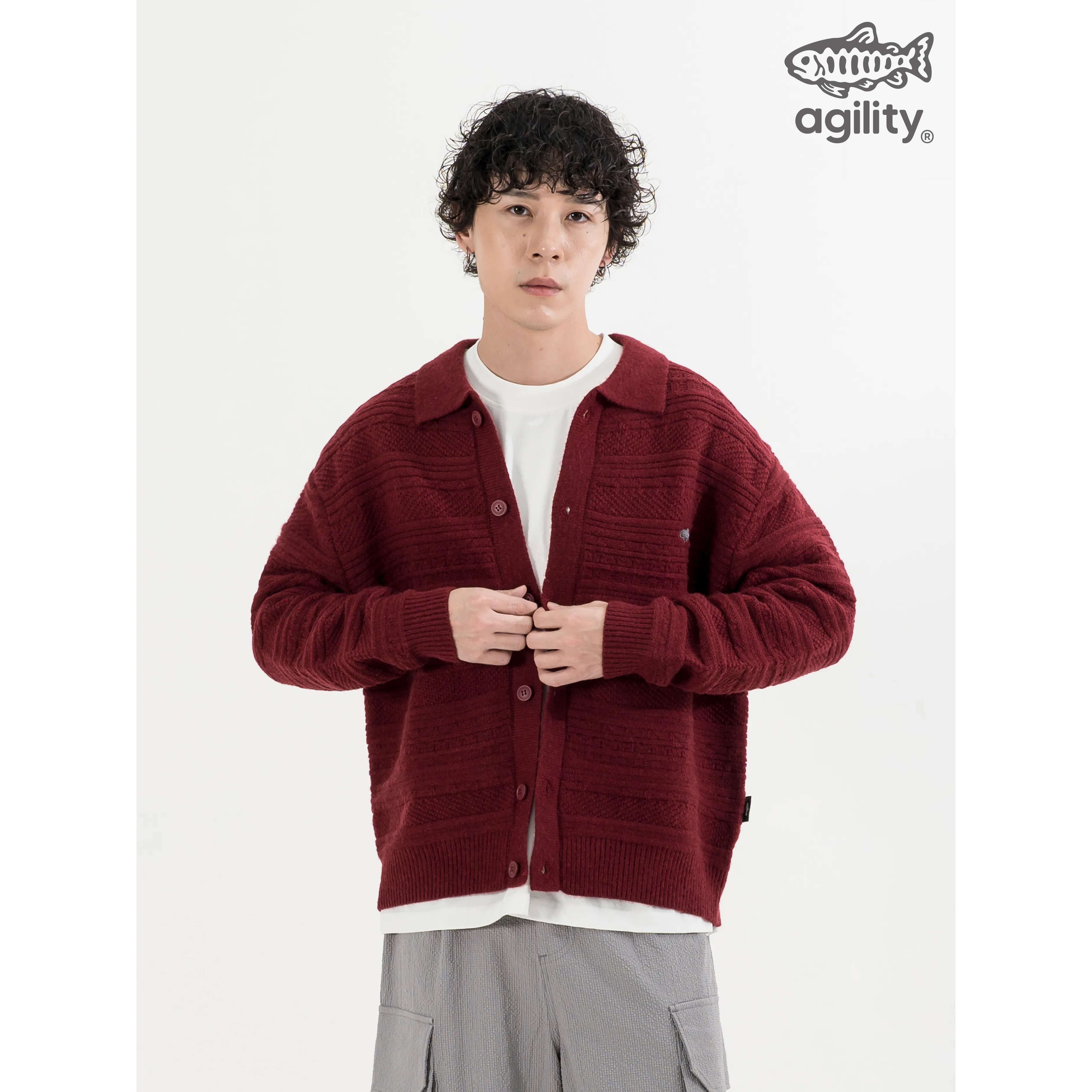 AGILITY Knit Sport Jacket / Shadow 魚影 針織毛衣外套 [KN-SW]