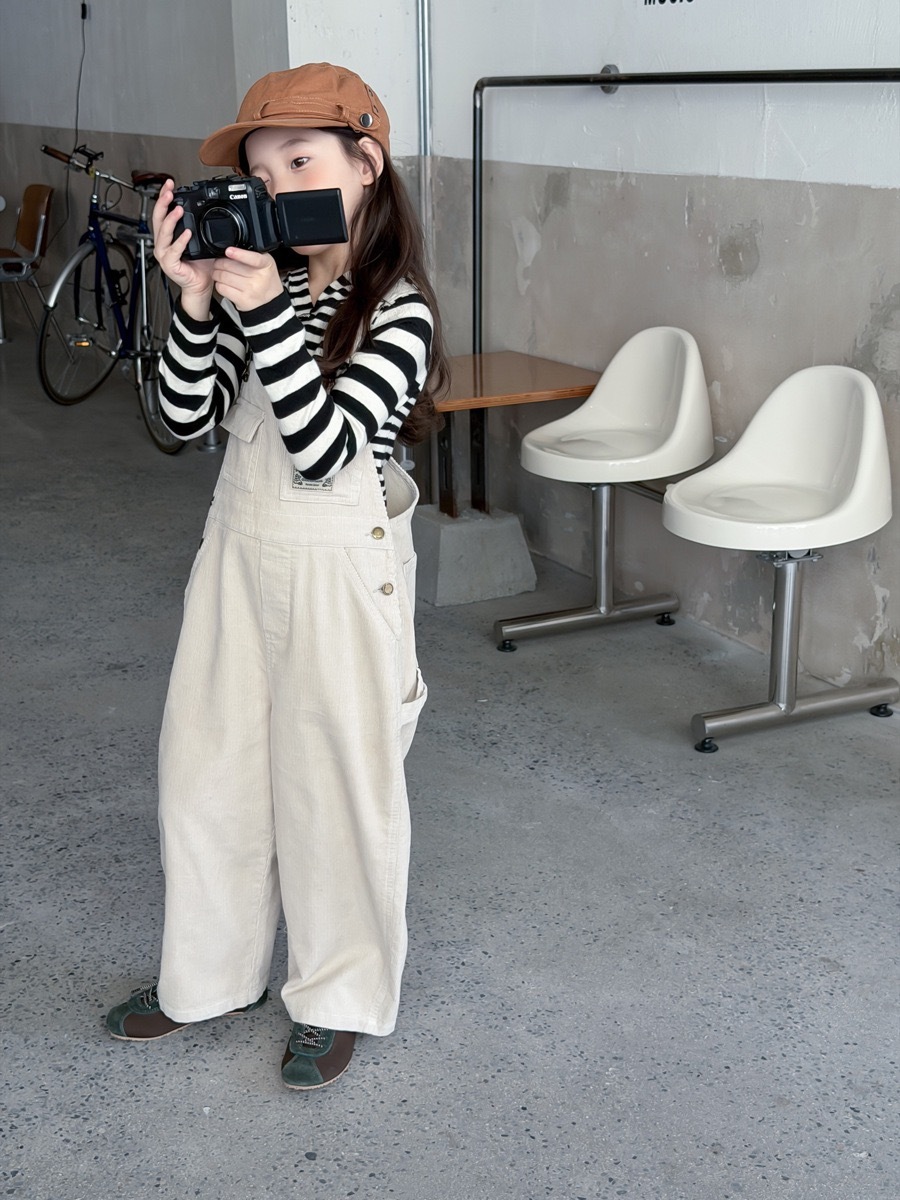 杏色溫柔感吊帶褲