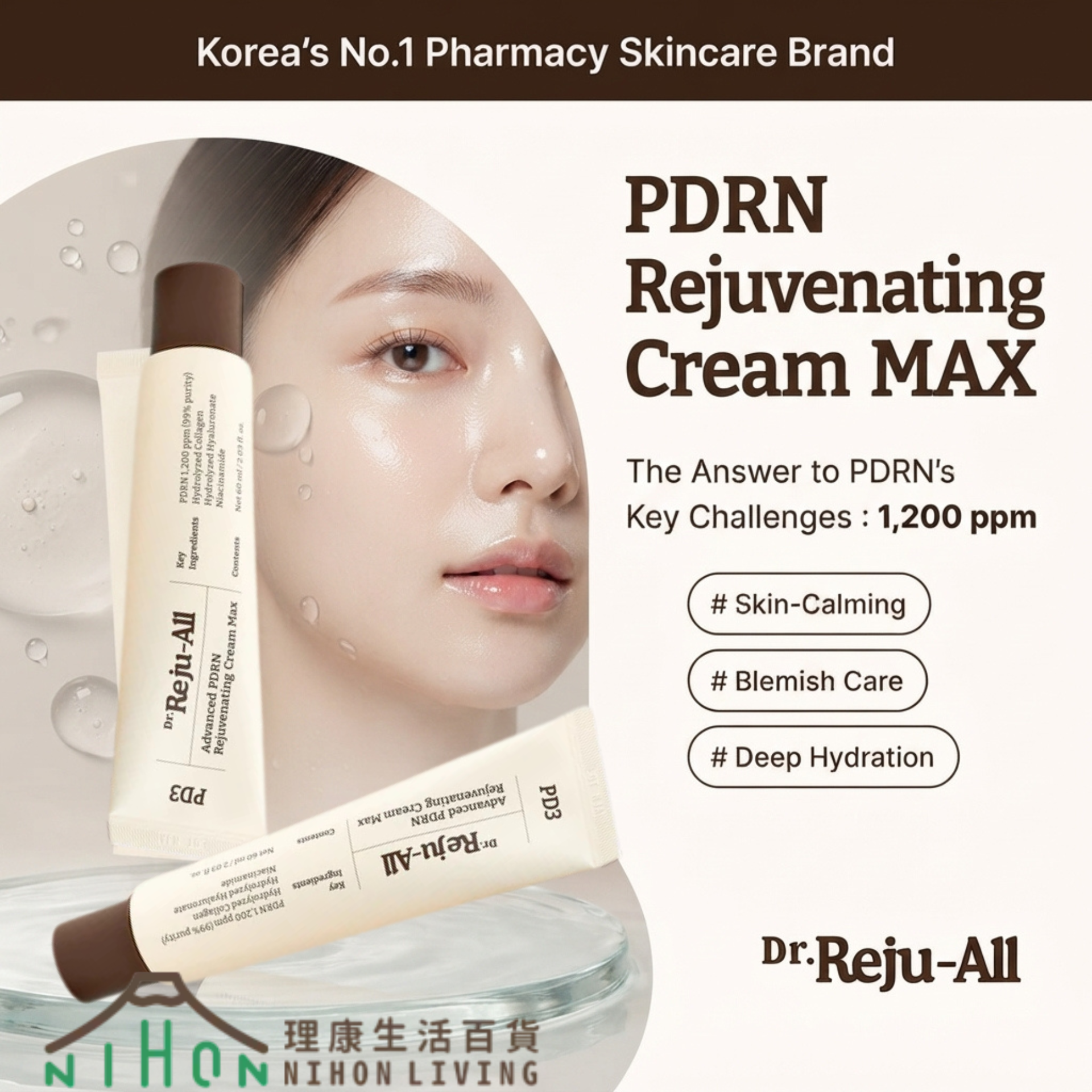 Dr. Reju-All - 醫美級麗珠蘭成份高濃度PDRN再生修復霜 (20ml /60ml)
