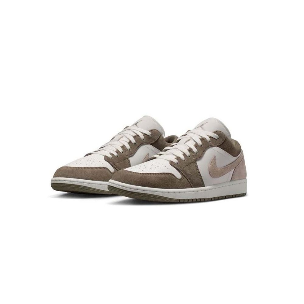 #代購 NIKE Air Jordan 1 Low Olive Grey 低筒 麂皮 休閒鞋 553558-046 棕色 橄欖灰