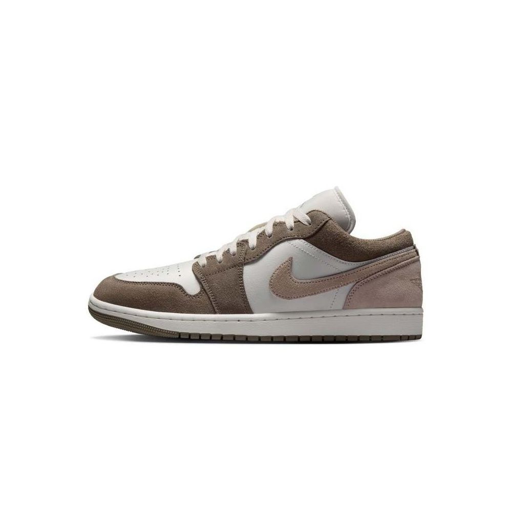 #代購 NIKE Air Jordan 1 Low Olive Grey 低筒 麂皮 休閒鞋 553558-046 棕色 橄欖灰