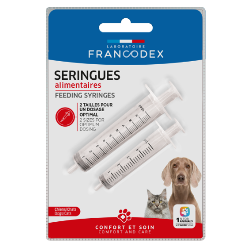 Francodex 貓狗合用 餵食注射器．2支裝
