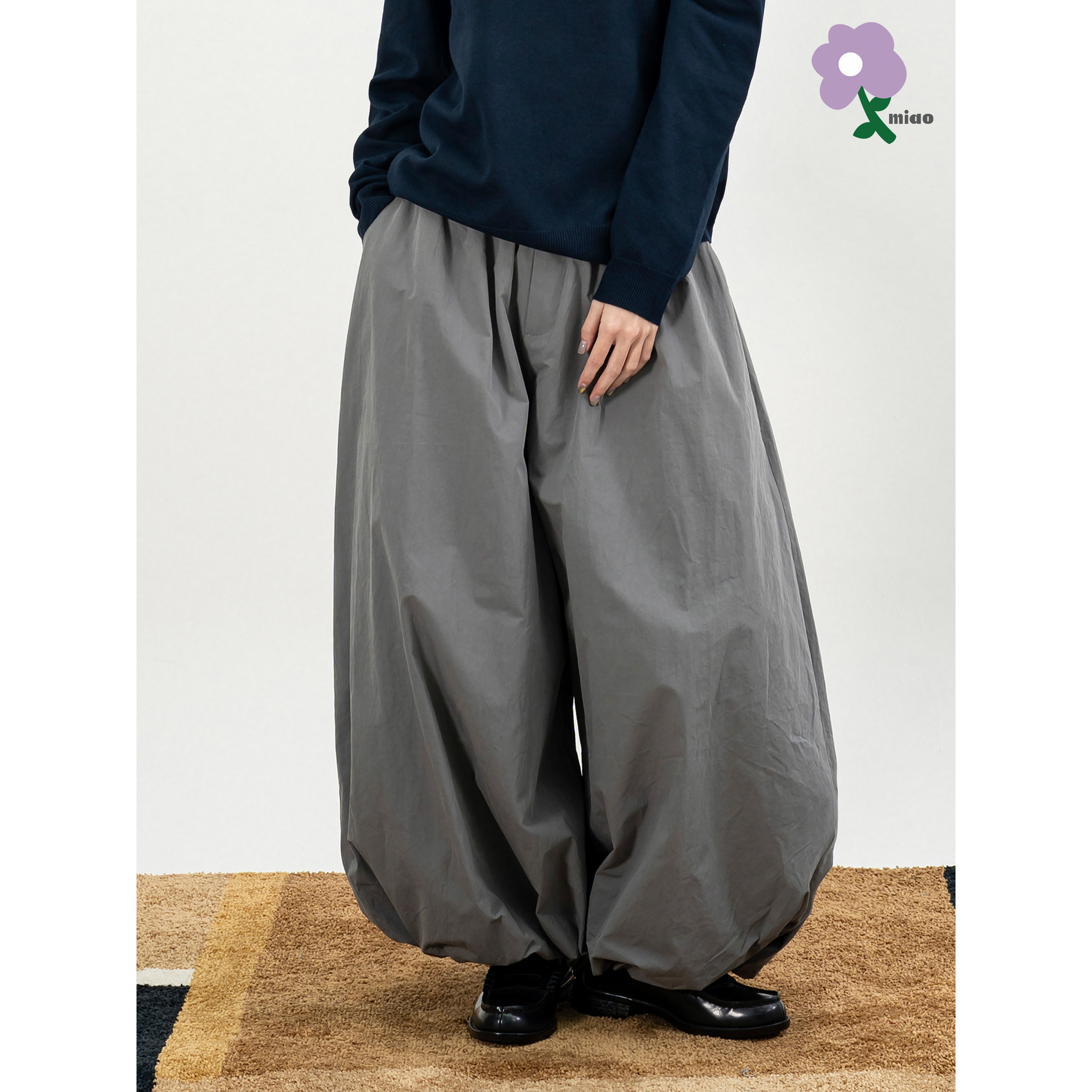 MIAO Wide-Leg Paperbag Pants 女裝 寬版 花苞長褲 [M-P1]