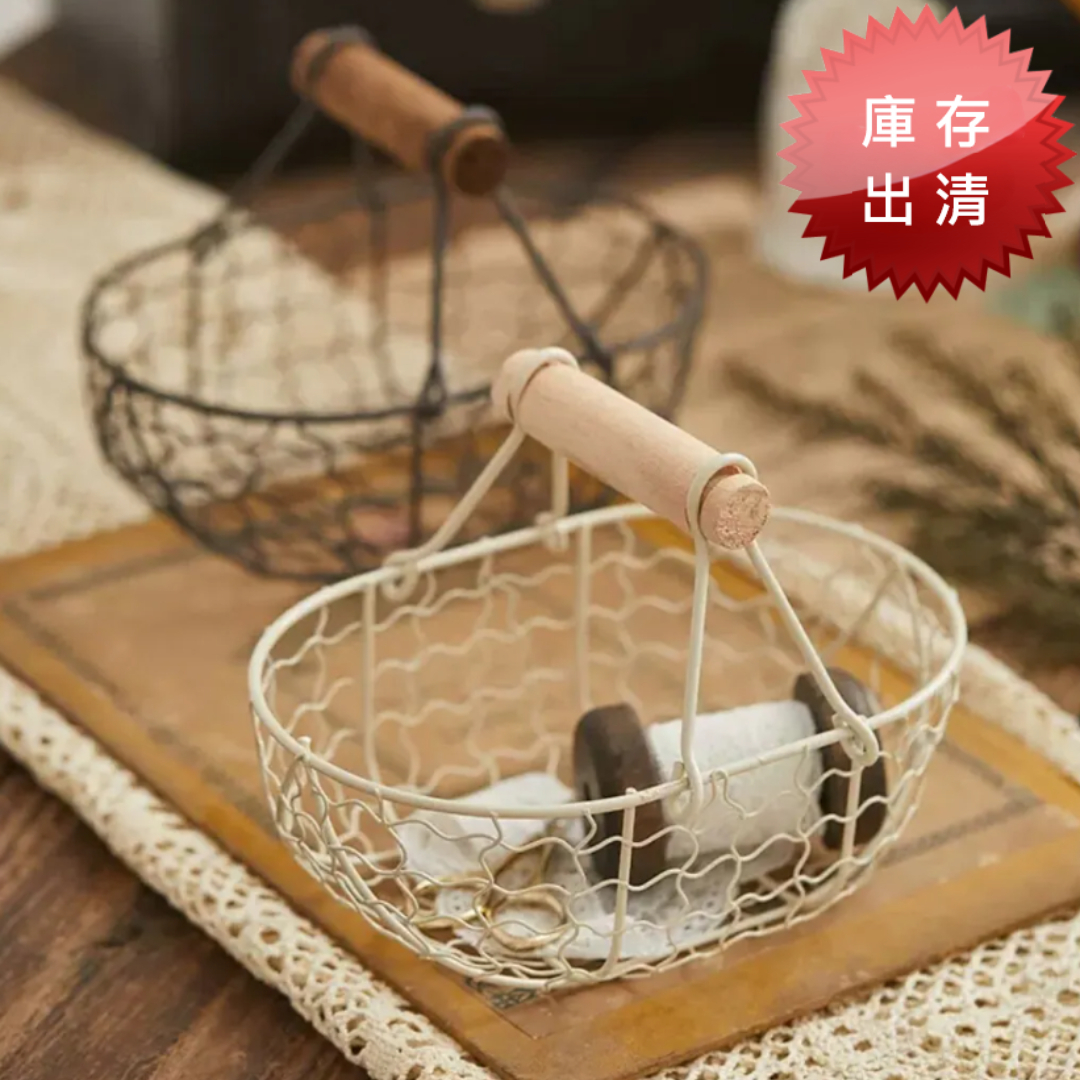 復古風迷你手提籃(出清款)