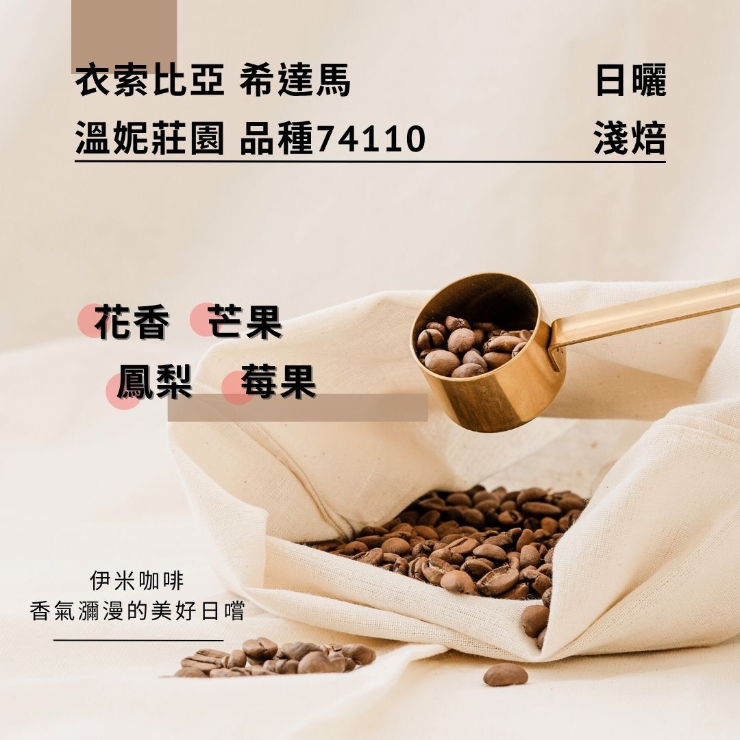 衣索比亞 希達馬 溫妮莊園 品種74110 日曬/半磅