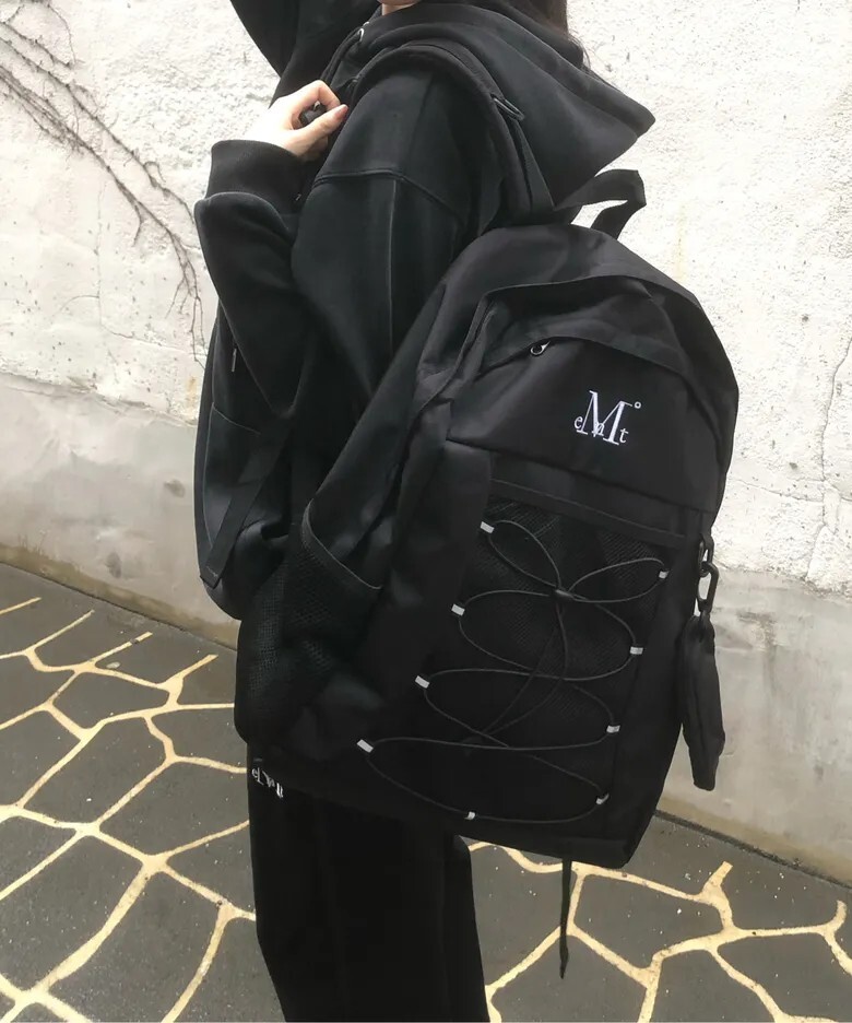 【預購】韓國代購 MUCENT Javen 2-in-1 Rope Backpack 男女通用後背包 附小包
