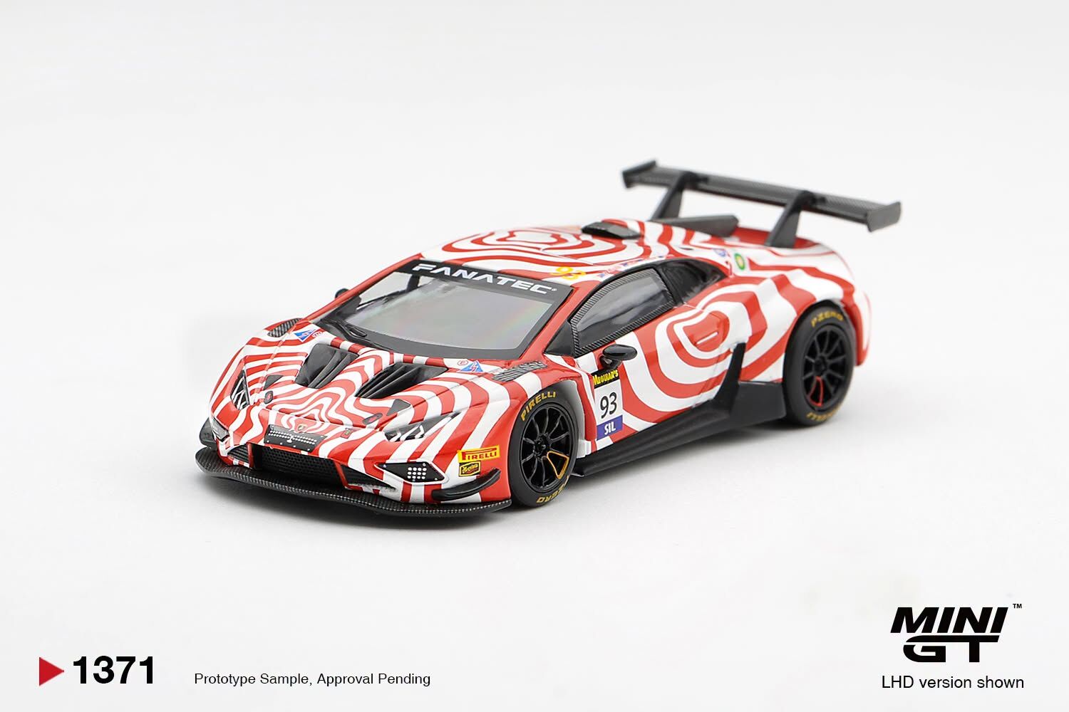 預訂:1/64 MINI GT Lamborghini Huracan GT3 EVO2 #93  Wall Racing 2025 Bathurst 12 hrs (MGT01371-L)