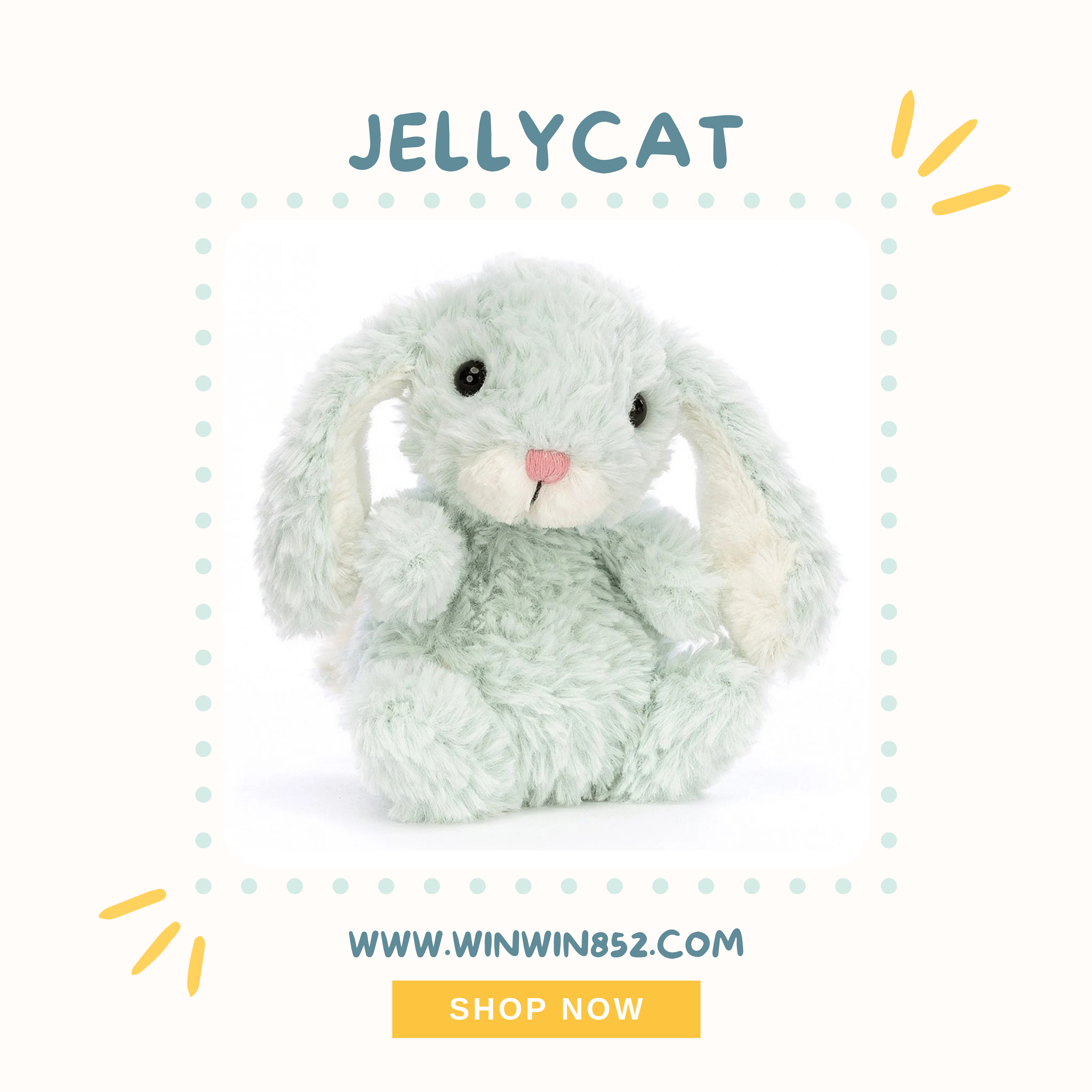 Jellycat Yummy Bunny Mint