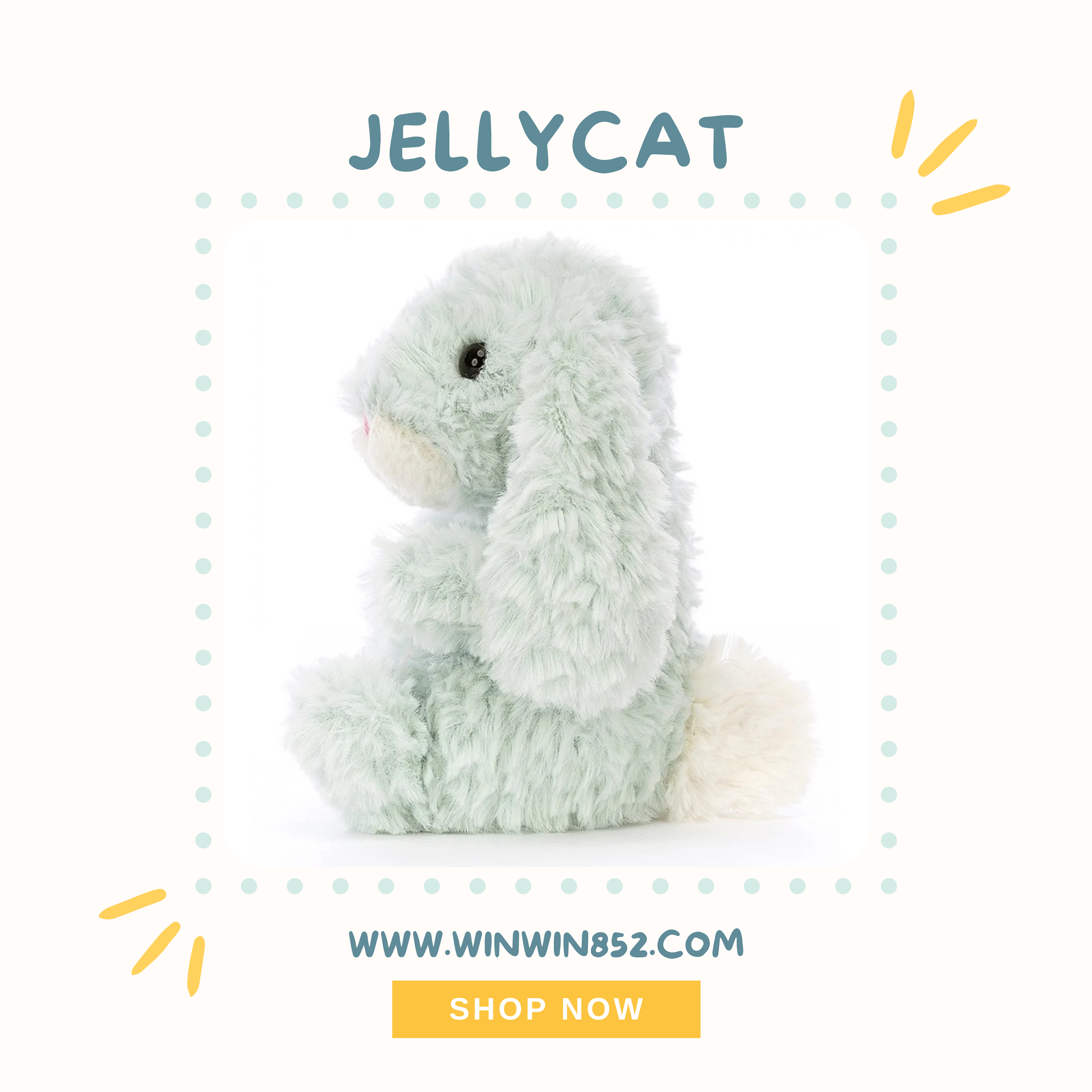 Jellycat Yummy Bunny Mint