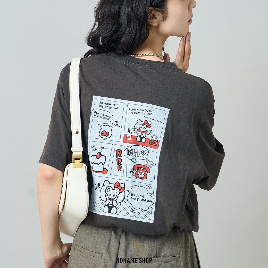 FREAK'S STORE X HELLO KITTY 三麗鷗 聯名款 KITTY貓 凱蒂貓 蒙眼 漫畫風 短袖 三色 (女款)
