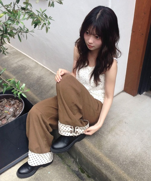 #預購 🇯🇵日本 hazle Rollup Wide Pants 反折寬版牛仔褲 2色