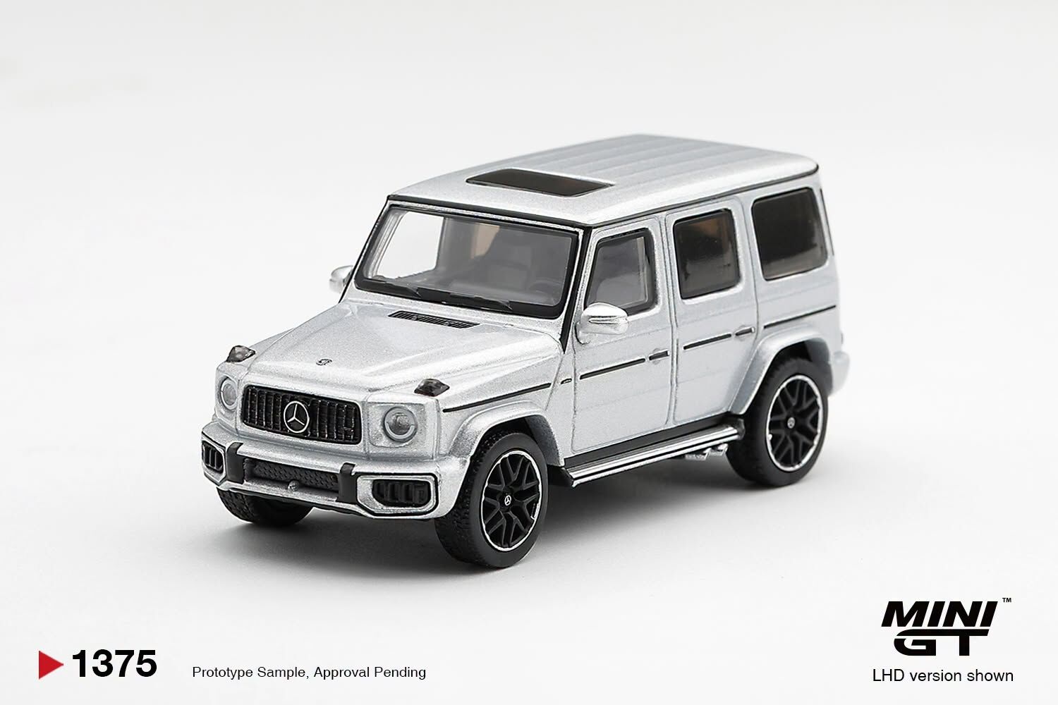 預訂:1/64 MINI GT Mercedes-AMG G 63 Silver Metallic (MGT01375-R)