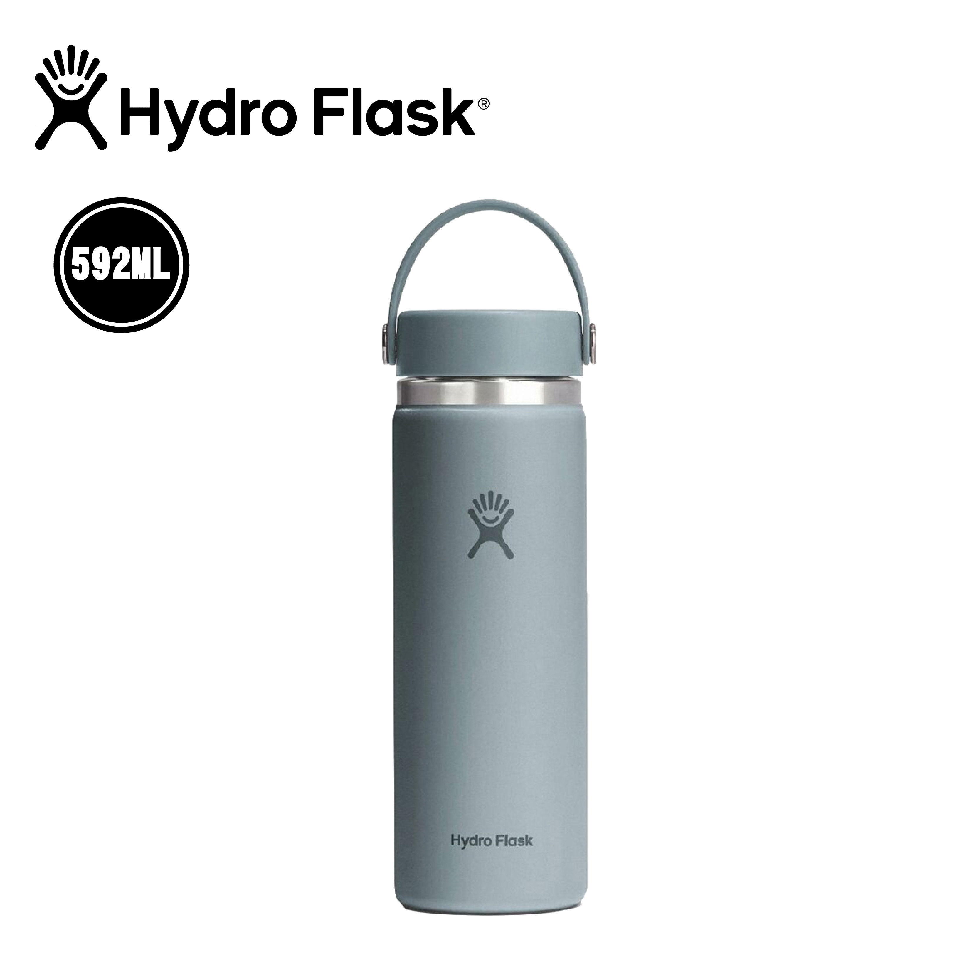 Hydro Flask 美國 20oz 寬口真空保溫鋼瓶 (鐵灰) 52HFW20CTS043