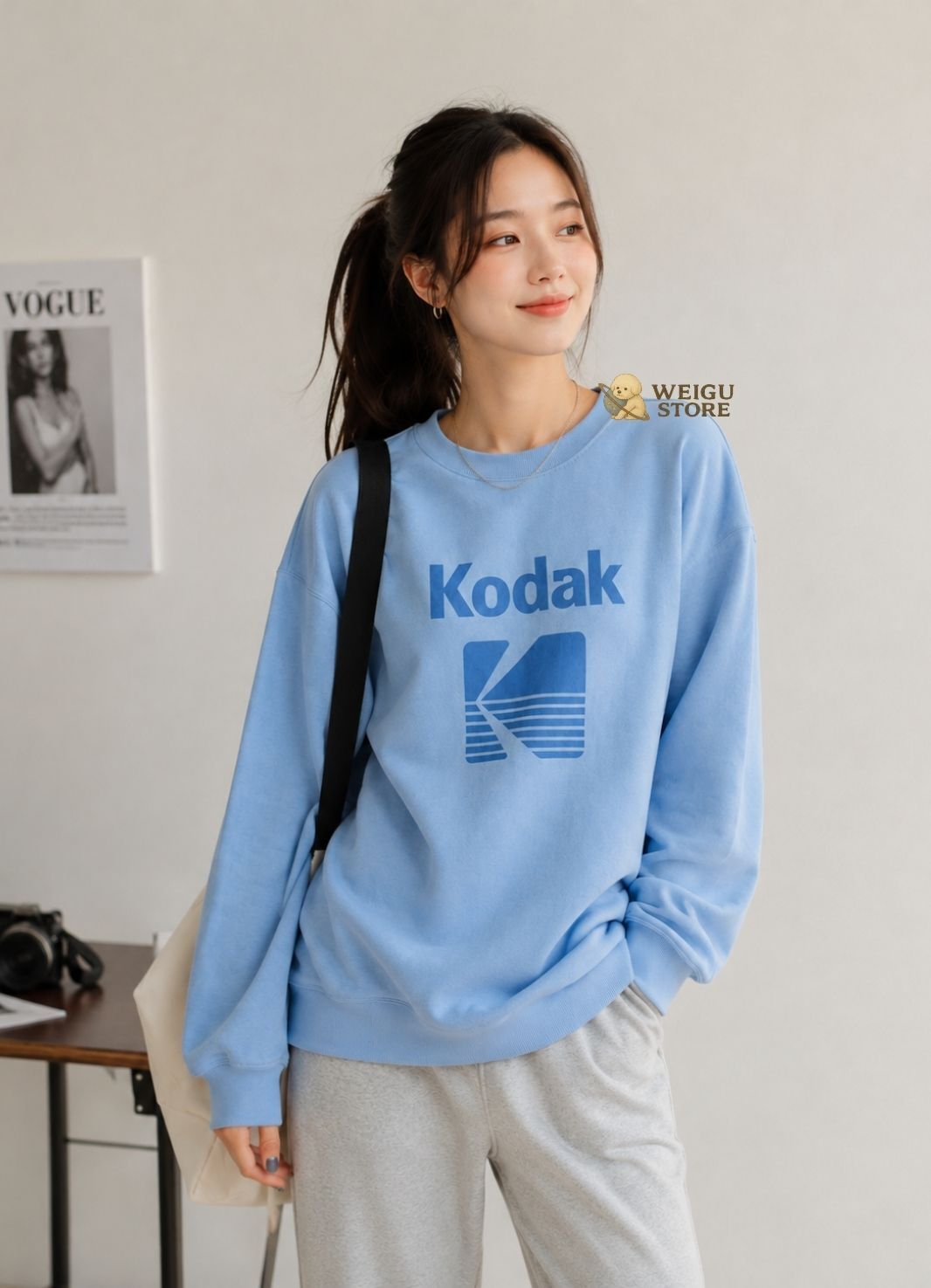 【預購】KODAK 柯達 復古水洗 衛衣 K6323LFSN1
