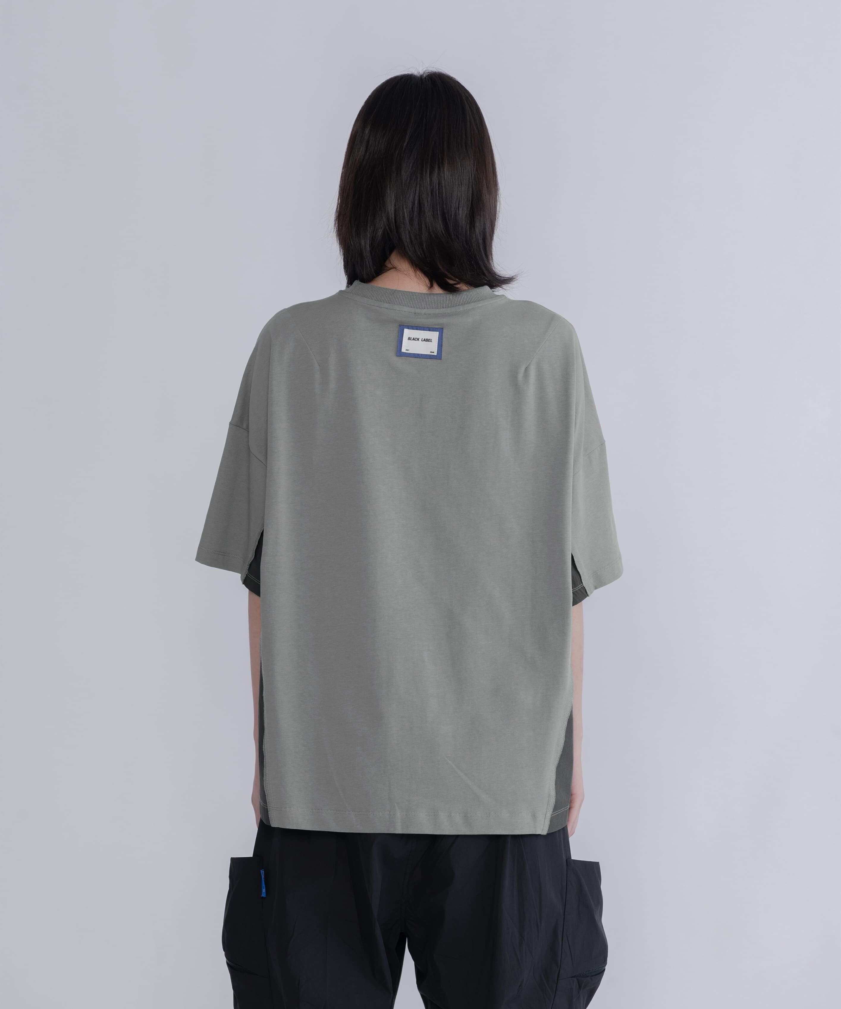 Mixed-Material Boxy Tee
