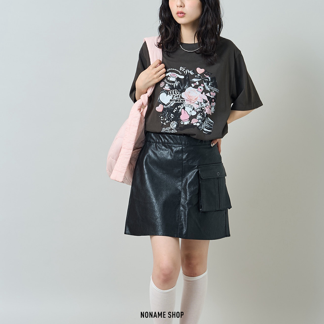 FREAK'S STORE X HELLO KITTY 三麗鷗 聯名款 庫洛米 美樂蒂 大耳狗 拼貼 印花 短袖 兩色 (女款)