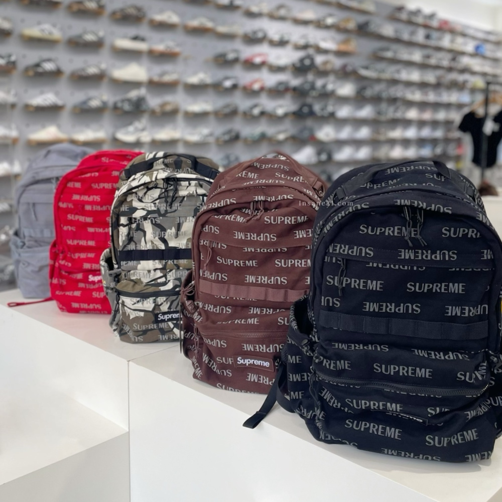 SUPREME 26FW CORDURA® 滿版字體 壓紋 反光 LOGO 五色 後背包