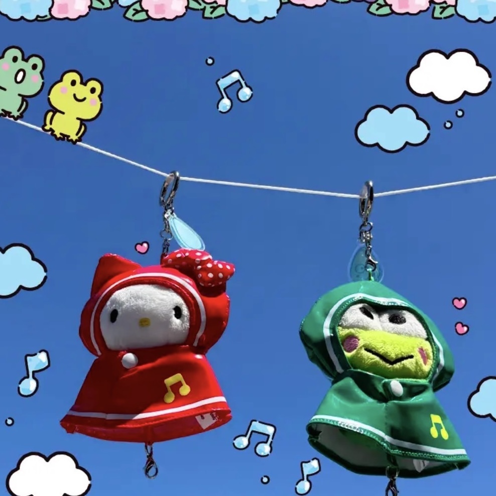 OLIVE YOUNG x SANRIO 雨衣吊飾 串串吊飾 三麗鷗 聯名 韓國