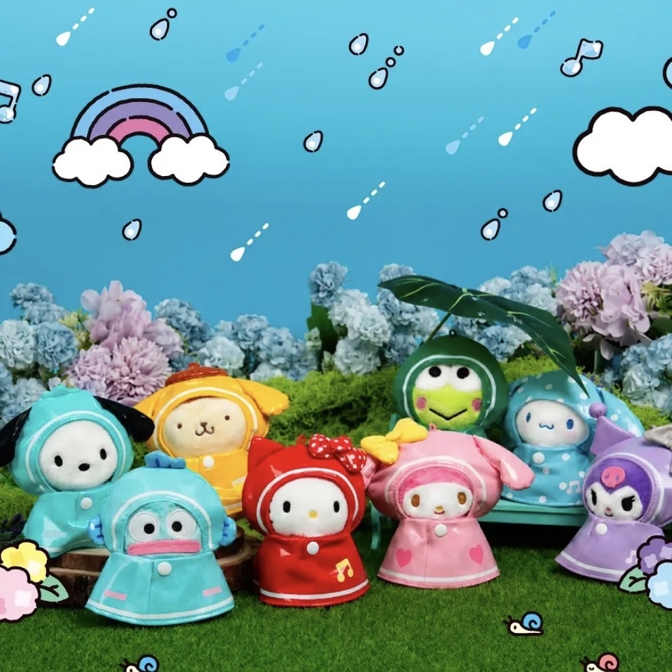 OLIVE YOUNG x SANRIO 雨衣吊飾 串串吊飾 三麗鷗 聯名 韓國