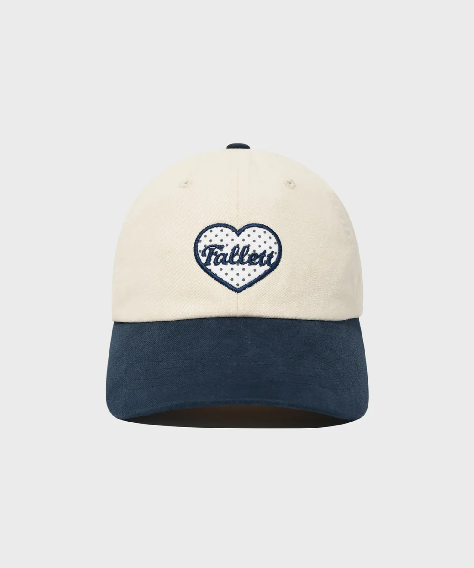 韓國代購｜Dot Heart Logo Typo Ball Cap  (2 Colours)