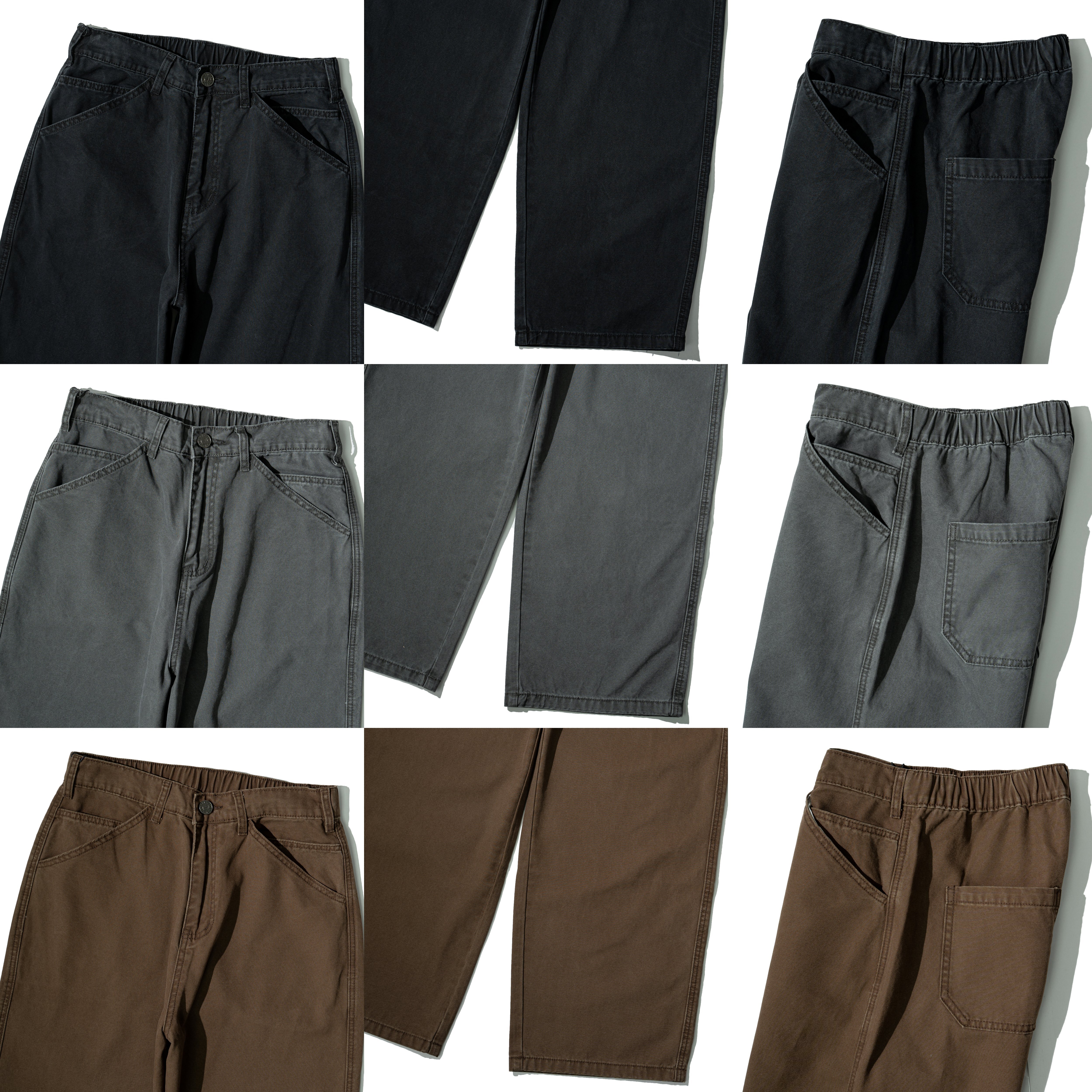 AGILITY Washed Canvas Straight Pants 水洗帆布棉 直筒長褲 [BD-P1]