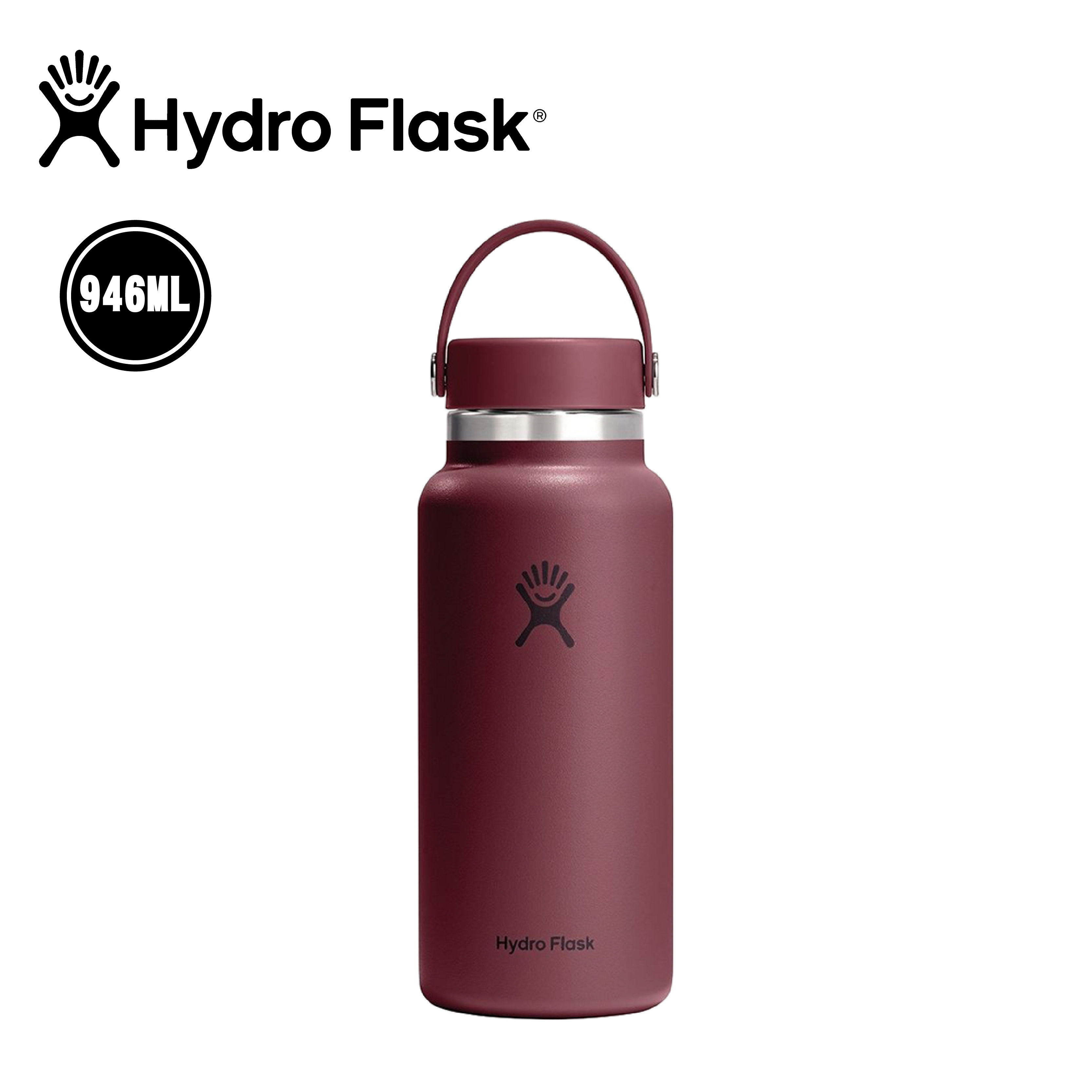 Hydro Flask 美國 32oz 寬口真空保溫鋼瓶 (勃根地紅) 52HFW32CTS674