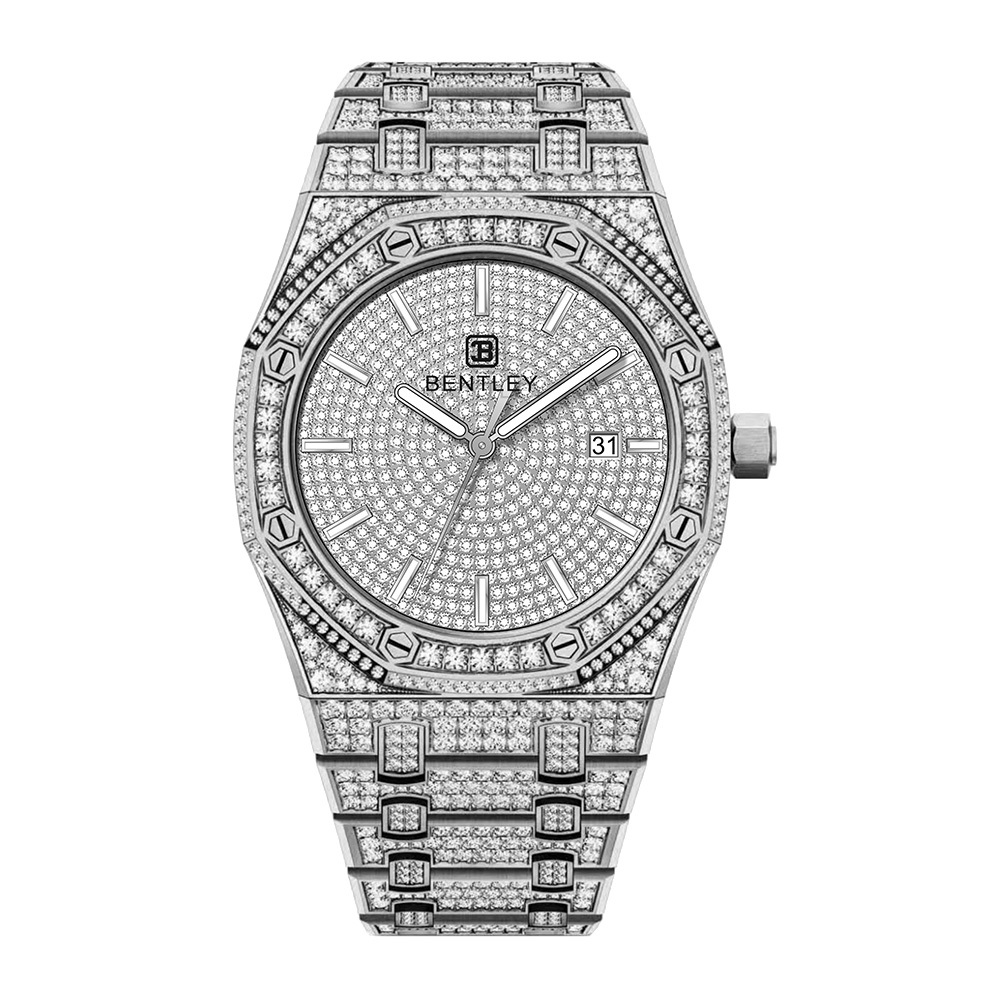 【BENTLEY 賓利】THE CELESTIAL星穹系列 BL-63  AP框 機械 夜光 不鏽鋼 滿天星 手錶 銀色