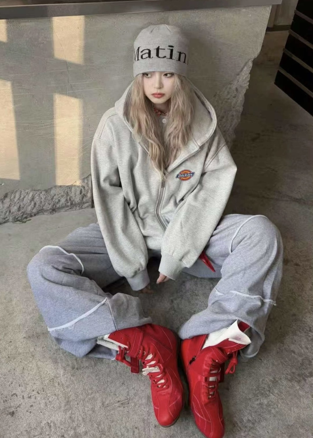 #預購 Dickies 380g 重磅極簡學院風 美式復古刺繡logo 拉鍊連帽口袋外套 DKU263NKJZ75-WW-1 四色