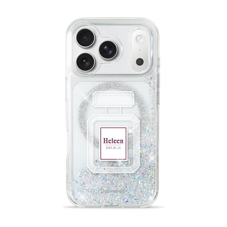 清新香水 閃耀銀河貝拉殼 (MagSafe) - (訂製名字) iPhone客製化手機殼