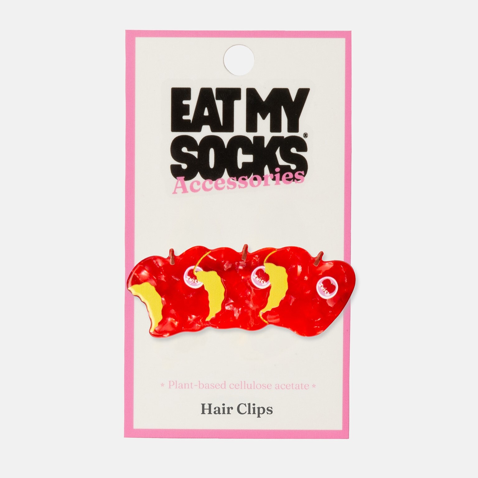 EAT MY SOCKS ｜髮夾｜蘋果