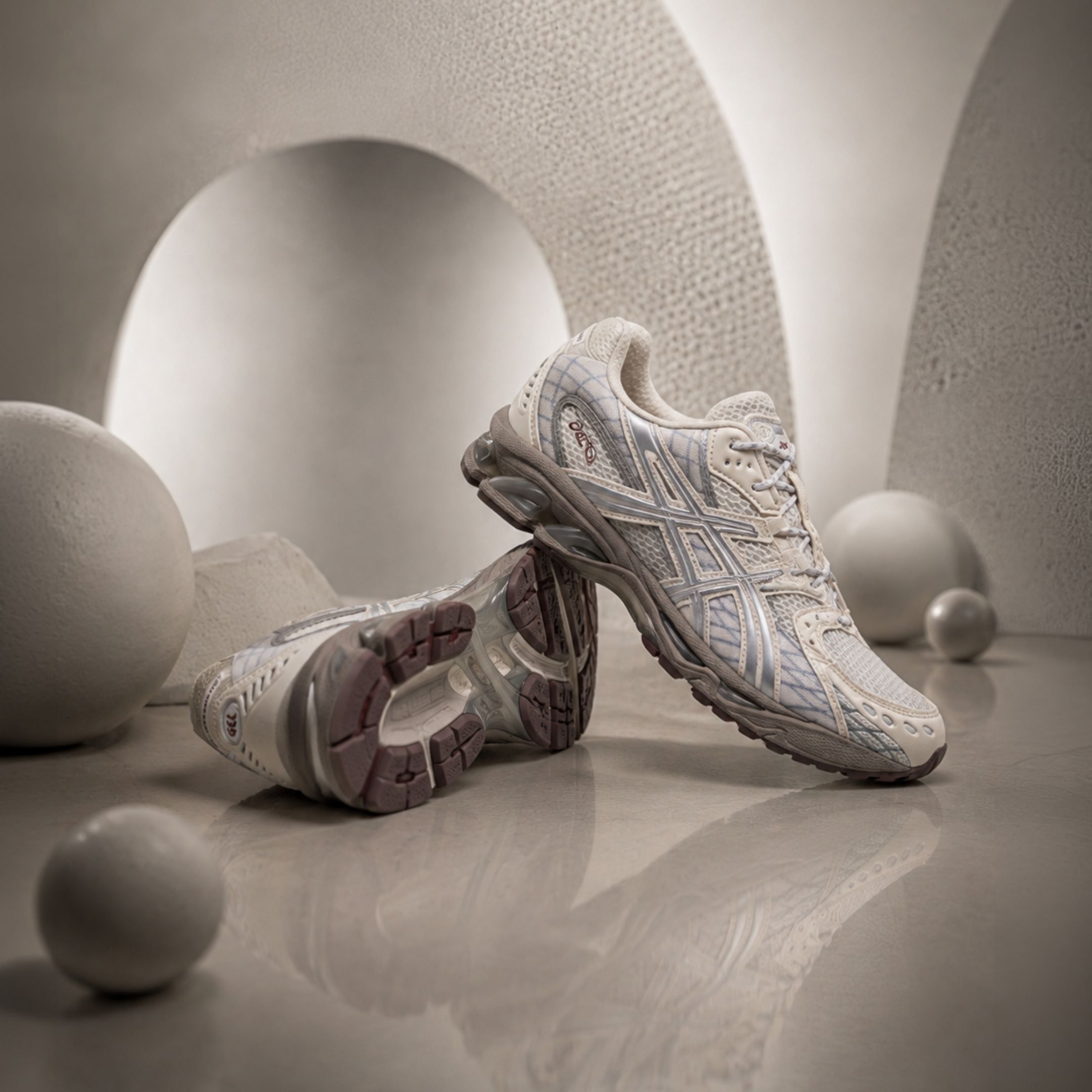 NICEDAY 代購 Asics GEL-NIMBUS 10.1 奶灰色 米色 米白 復古 機能 米 運動 慢跑 1203A543-115