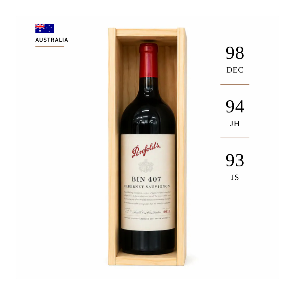 Penfolds Bin 407 Cabernet Sauvignon 2019 (1500ml)