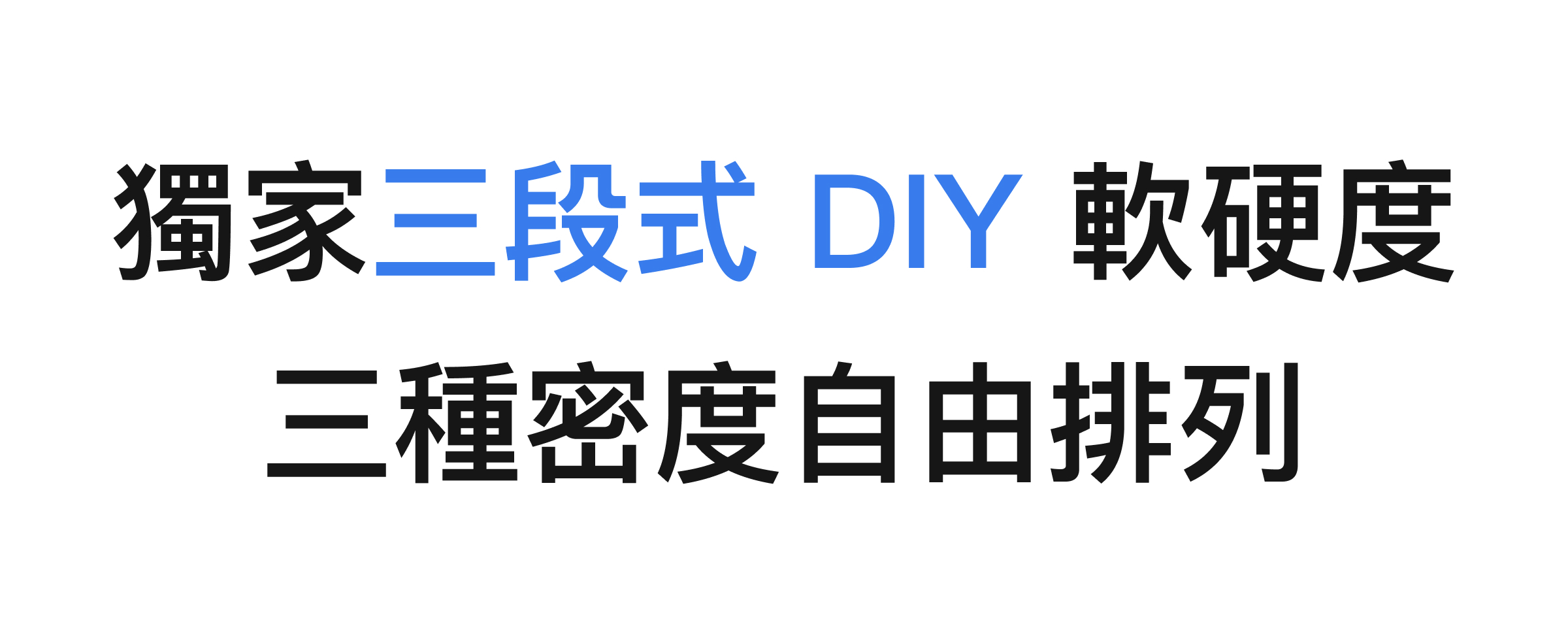 PAMABE CARE 護脊床墊三段式DIY軟硬度自由排列