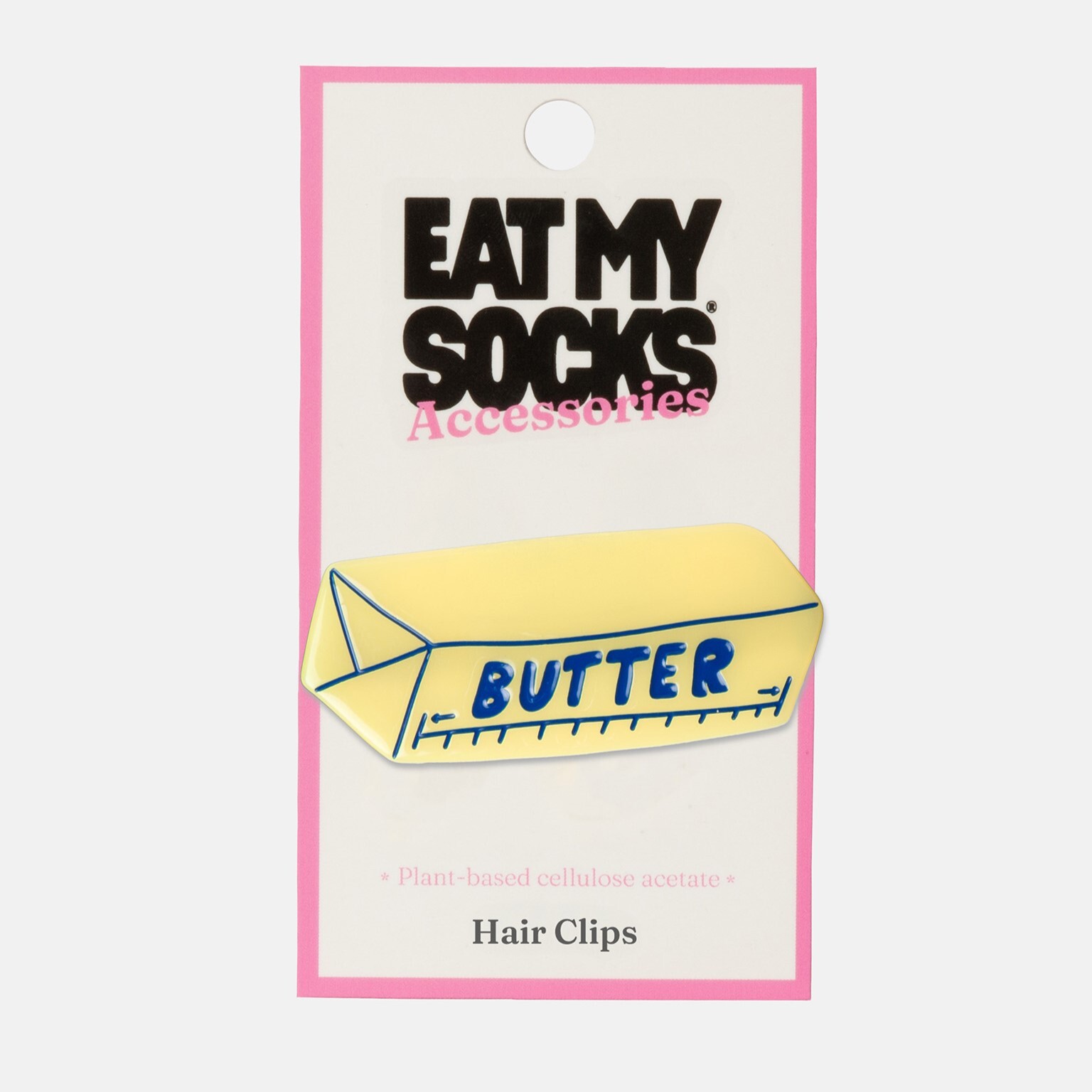 EAT MY SOCKS ｜髮夾｜奶油