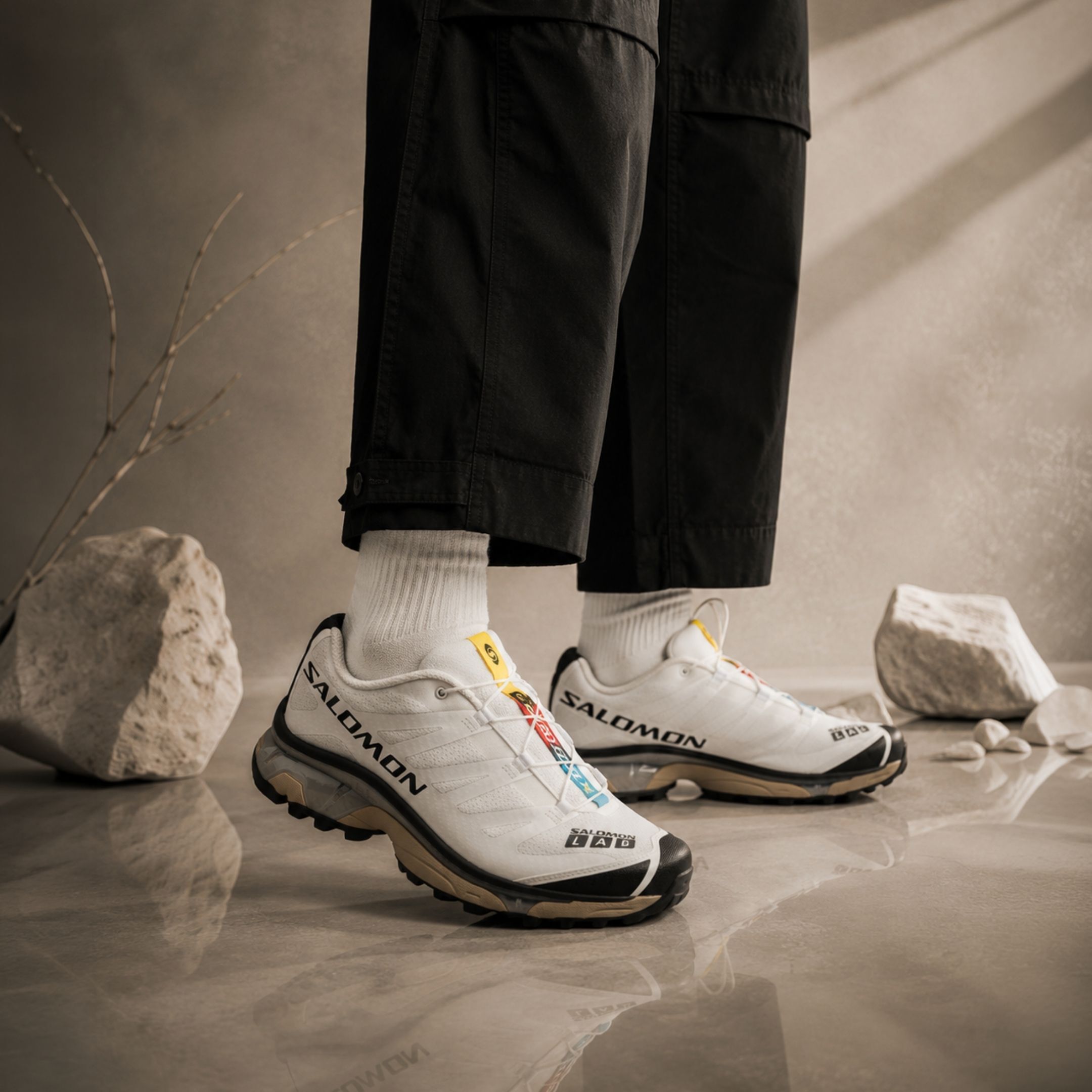 NICEDAY 代購 SALOMON 索羅門 XT-4 OG 灰白 白 白色 機能 慢跑 工裝 奶油底 復古 L49216700