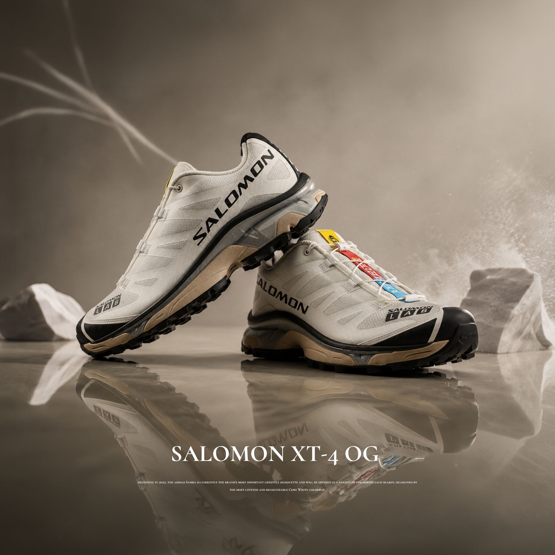 NICEDAY 代購 SALOMON 索羅門 XT-4 OG 灰白 白 白色 機能 慢跑 工裝 奶油底 復古 L49216700