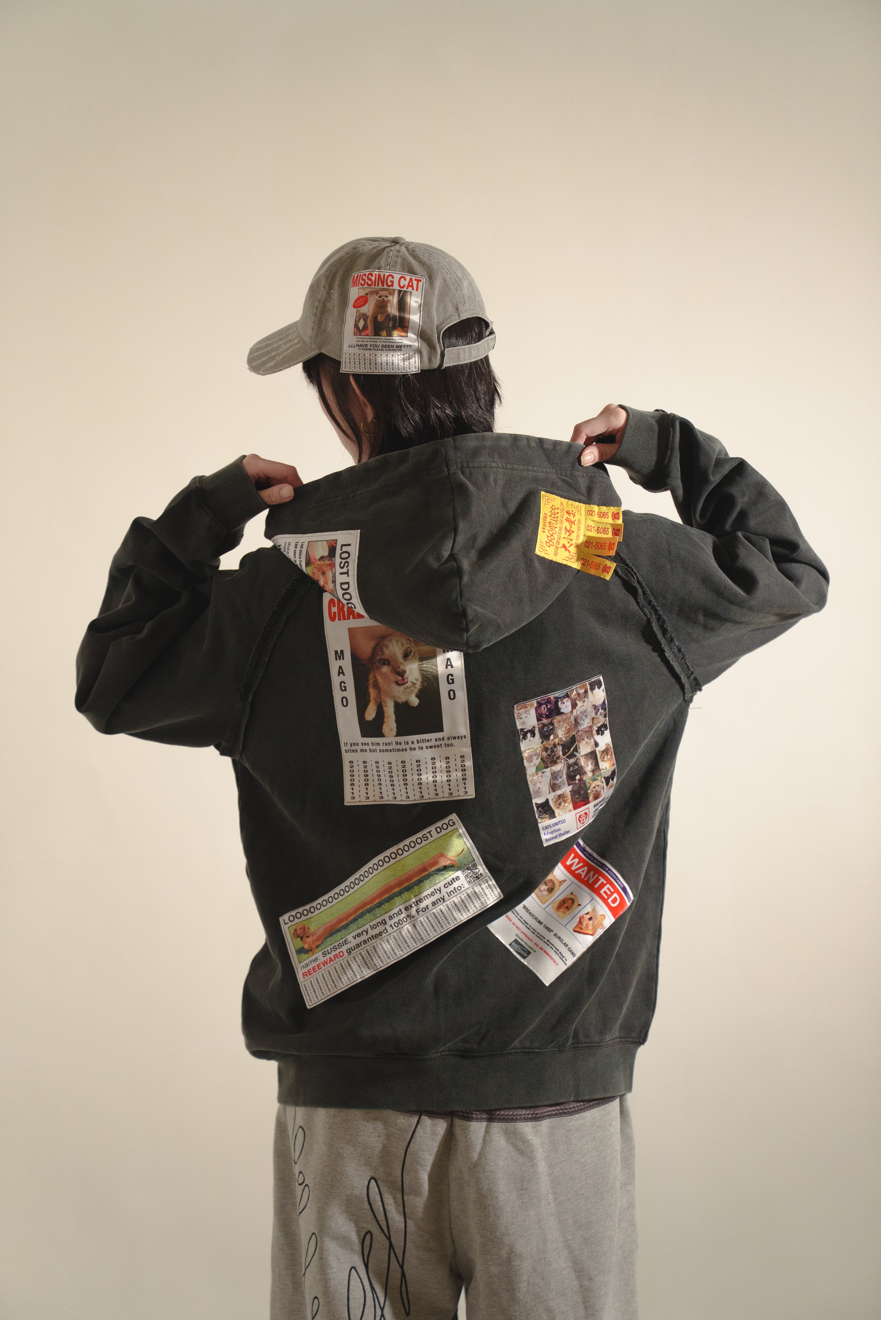 SSSTUFFF Ads Zip Up Jacket ''Black'' 廣告貼布 拉鍊外套 黑色