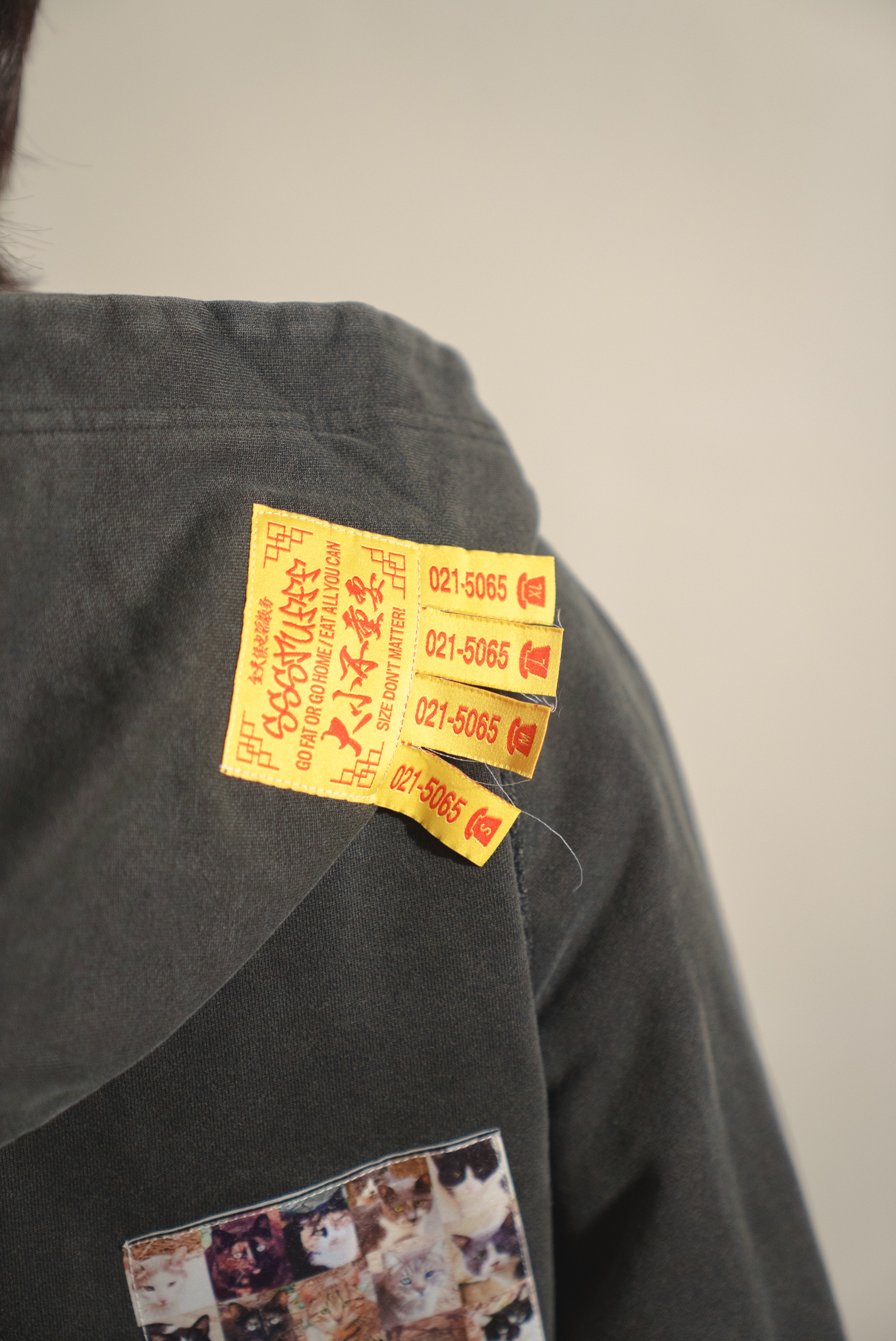 SSSTUFFF Ads Zip Up Jacket ''Black'' 廣告貼布 拉鍊外套 黑色