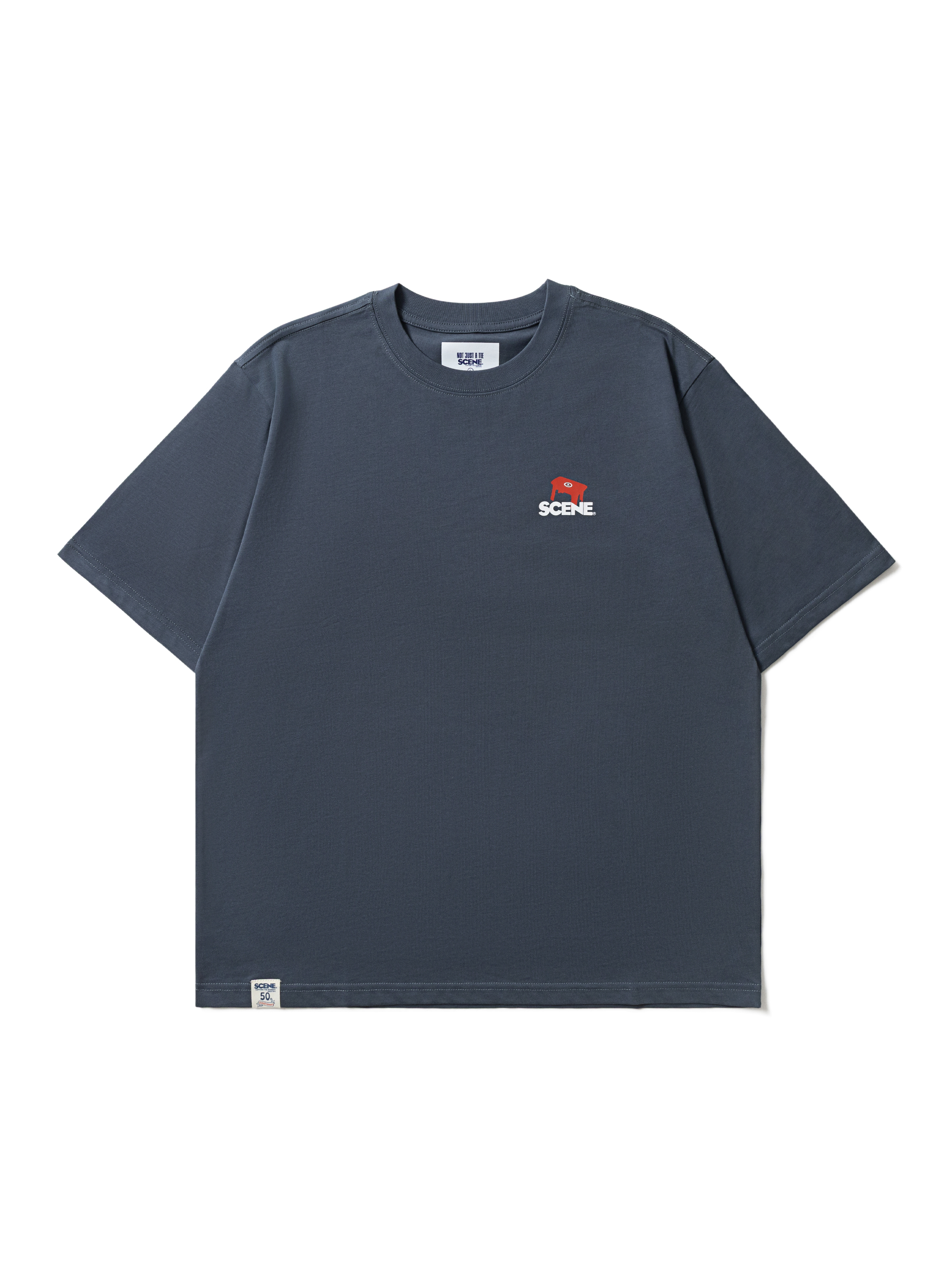 SC x RED A LOGO TEE // DARK GRY