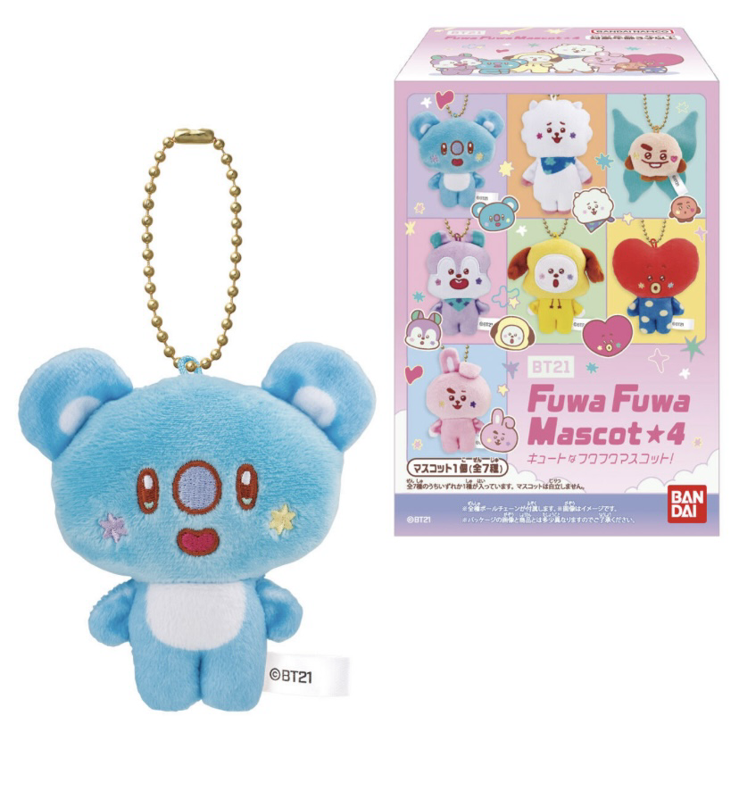 BT21 Fuwa Fuwa Mascot★４(日本食玩)