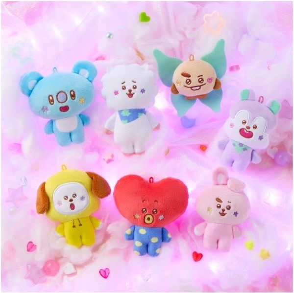BT21 Fuwa Fuwa Mascot★４(日本食玩)