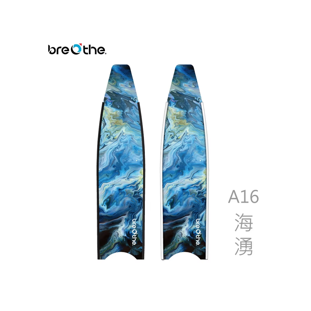 ▲水呼吸breathe 碳纖維長蛙鞋板 海湧 15-A-16