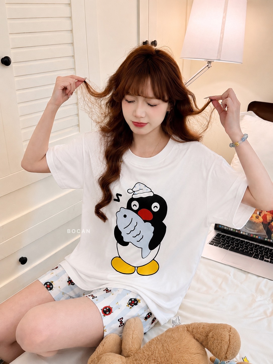 PINGU 企鵝家族 休閒居家服 兩件套