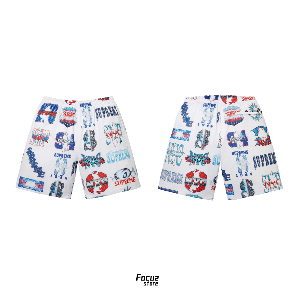 【Focus Store】現貨 Supreme SS26 Week14 Flash Mesh Short "White" 白色 運動短褲