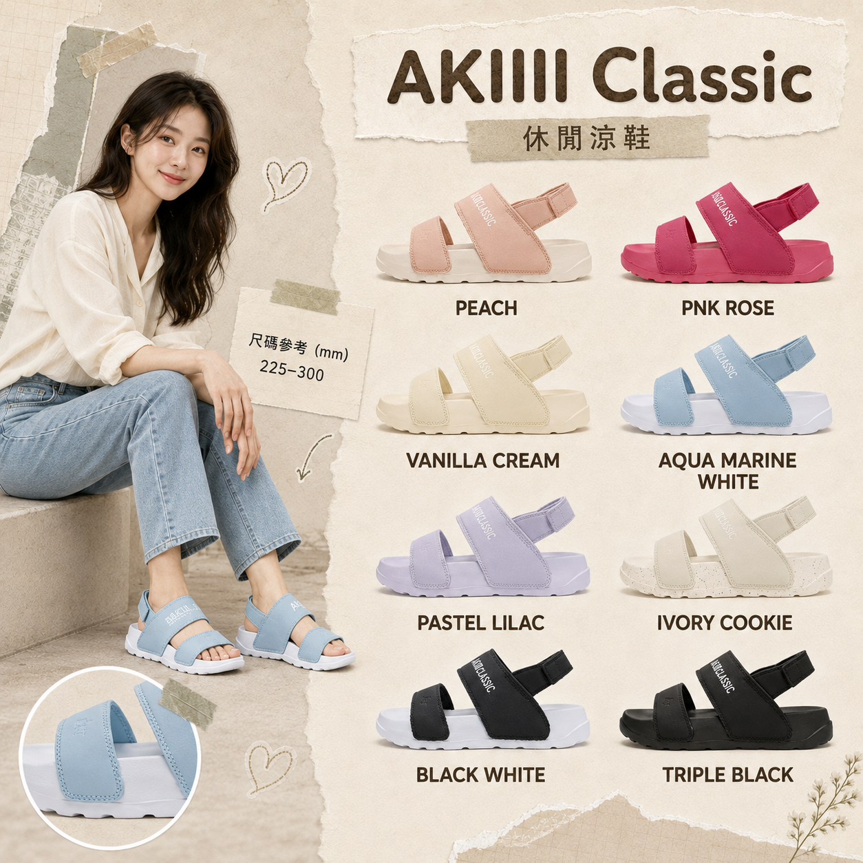 【預購】KDA082904 AKIII Classic Quick Slide VER.2 厚底涼鞋