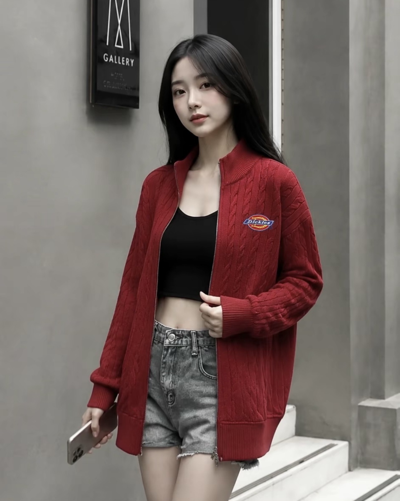 #預購 Dickies 美式復古 麻花針織 雙拉鍊立領外套 DKU263NKS635-TG 九色