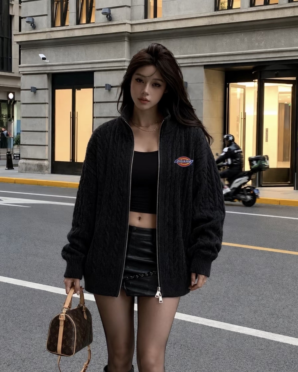 #預購 Dickies 美式復古 麻花針織 雙拉鍊立領外套 DKU263NKS635-TG 九色