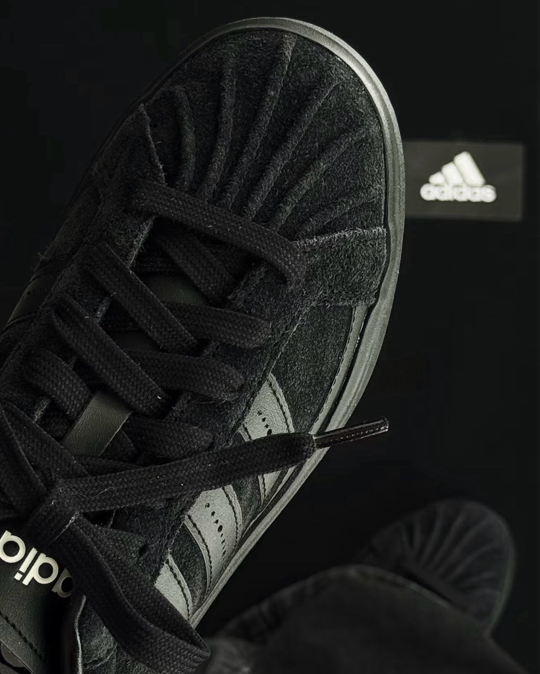Adidas Street Talk 貝殼頭 麂皮 奶油尾 黑色